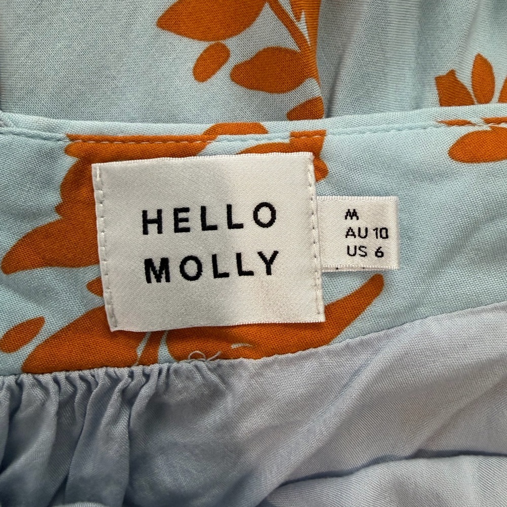 HELLO MOLLY LEAVE ME LOVING YOU MIDI DRESS BLUE 6 - Picture 11 of 11